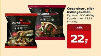 Coop okse-, eller kyllingekebab