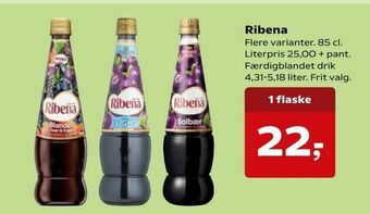 Kvickly Ribena tilbud