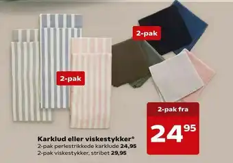 Kvickly Karklud eller viskestykker tilbud