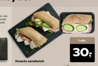 Kvickly Husets sandwich tilbud
