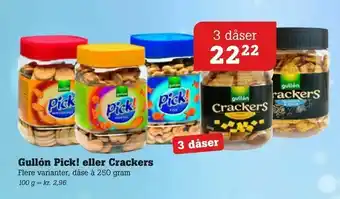 Gullón Pick! eller Crackers