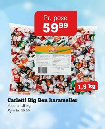 Poetzsch Padborg Carletti Big Ben karameller tilbud