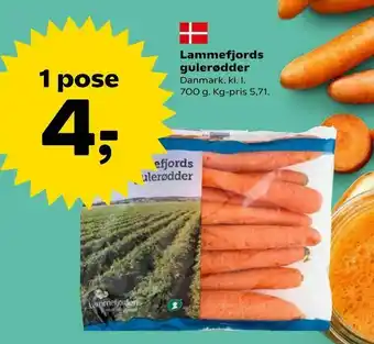 SuperBrugsen Lammefjords gulerødder tilbud