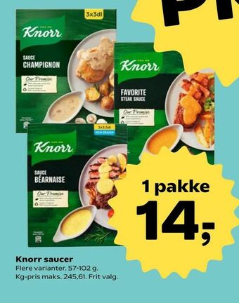 SuperBrugsen Knorr saucer tilbud