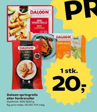 SuperBrugsen Daloon springrolls eller forårsruller tilbud