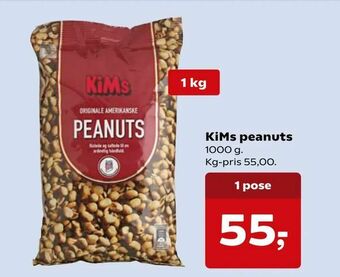SuperBrugsen KiMs peanuts tilbud