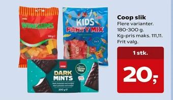 SuperBrugsen Coop slik tilbud