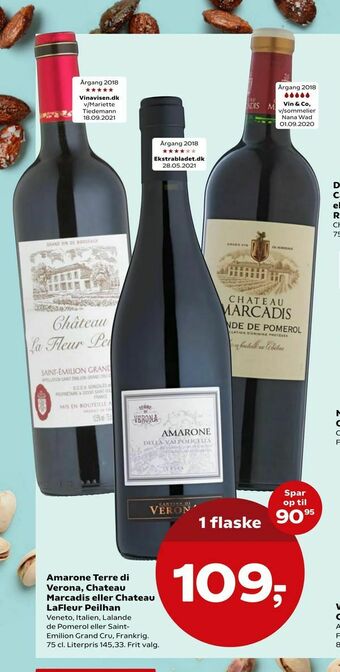 SuperBrugsen Amarone Terre di Verona, Chateau Marcadis eller Chateau LaFleur Peilhan tilbud
