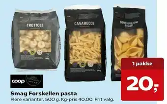 SuperBrugsen Smag Forskellen pasta tilbud