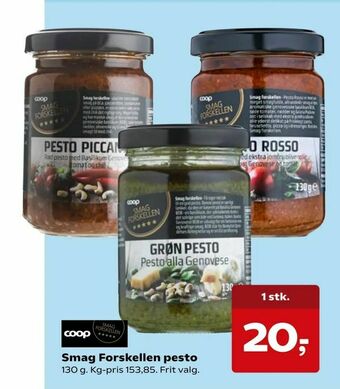 SuperBrugsen Smag Forskellen pesto tilbud