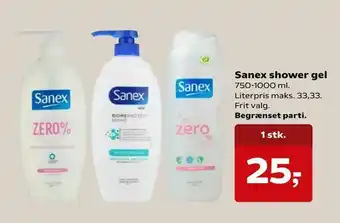 SuperBrugsen Sanex shower gel tilbud