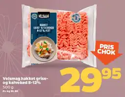 Netto Velsmag hakket gris- og kalvekød 8-12% tilbud