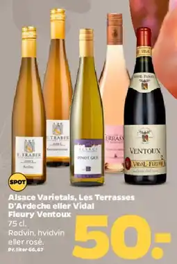 Netto Alsace-varieteter / Les Terrasses d'Ardèche / Fleury Ventoux tilbud