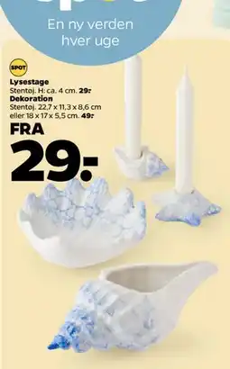 Netto Lysestage og dekoration tilbud