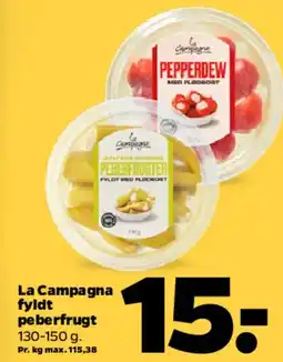Netto La Campagna fyldt peberfrugt / Pepperdew tilbud