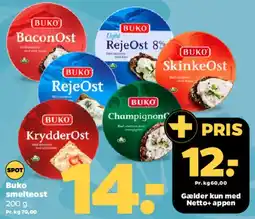 Netto BUKO smøreost tilbud