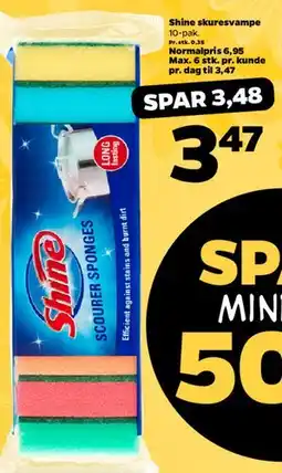 Netto Shine skuresvampe (10-pak) tilbud