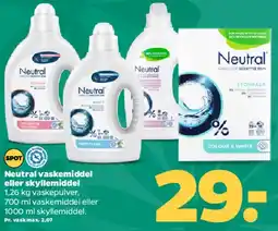 Netto Neutral vaskemidler tilbud