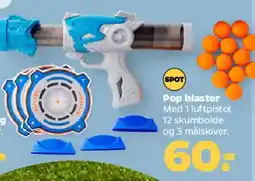 Netto Pop blaster / luftpistol tilbud