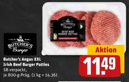 REWE DE Butcher's Angus XXL Irish Beef Burger Patties tilbud