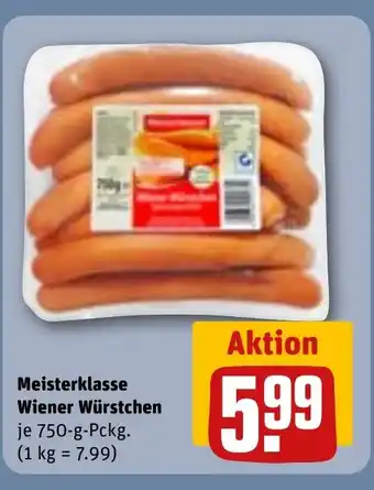 REWE DE Meisterklasse Wiener Würstchen tilbud