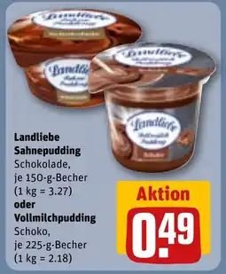 REWE DE Landliebe Sahnepudding oder Vollmilchpudding tilbud