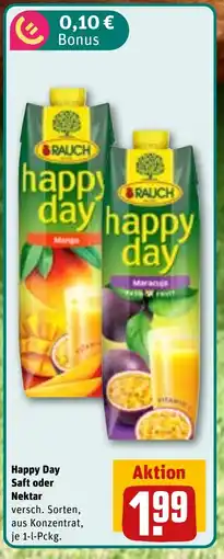 REWE DE Happy Day Saft oder Nektar tilbud