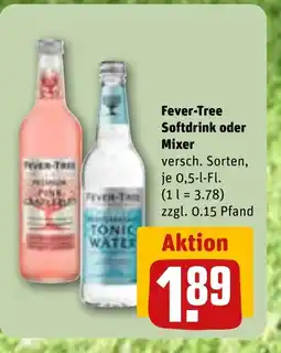 REWE DE Fever-Tree Softdrink oder Mixer tilbud