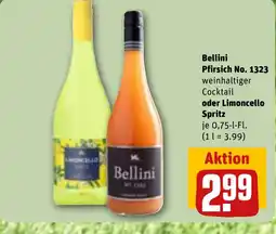 REWE DE Bellini Pfirsich No. 1323 oder Limoncello Spritz tilbud