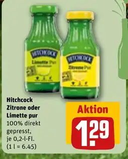 REWE DE Hitchcock Zitrone oder Limette pur tilbud