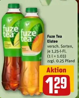 REWE DE Fuze Tea Eistee tilbud