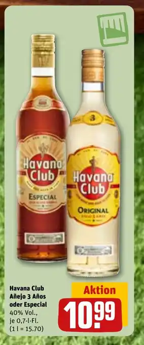 REWE DE Havana Club Añejo 3 Años oder Especial tilbud