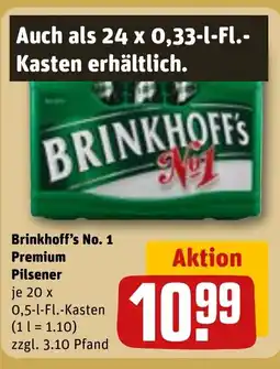 REWE DE Brinkhoff's No. 1 Premium Pilsener tilbud