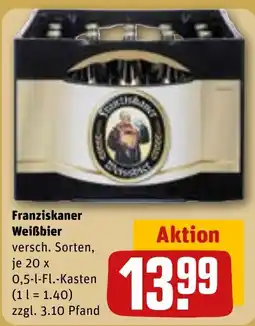REWE DE Franziskaner Weißbier tilbud