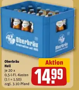 REWE DE Oberbräu Hell tilbud