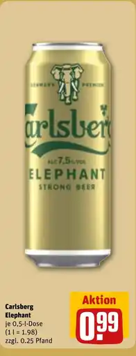 REWE DE Carlsberg Elephant tilbud