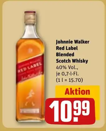 REWE DE Johnnie Walker Red Label Blended Scotch Whisky tilbud