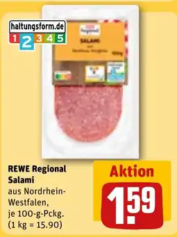 REWE DE REWE Regional Salami tilbud