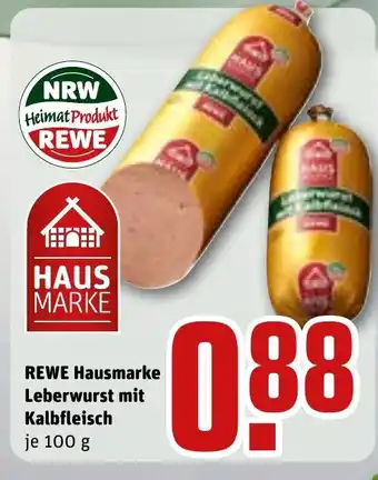 REWE DE REWE Hausmarke Leberwurst mit Kalbfleisch tilbud