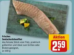 REWE DE Frisches Seelachsrückenfilet tilbud