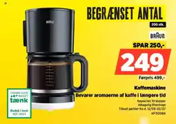 Power BRAUN Kaffemaskine KF1100BK tilbud