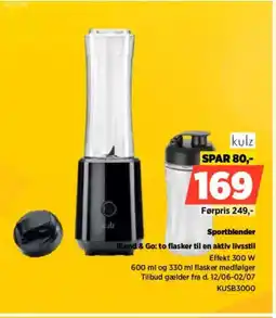 Power Kulz Sportblender KUSB3000 tilbud