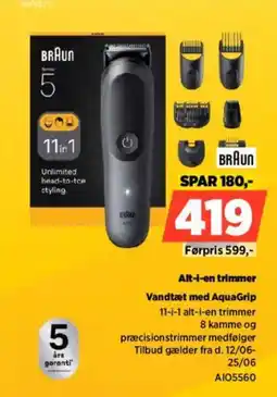 Power BRAUN Alt-i-en trimmer A105560 tilbud
