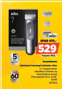 Power BRAUN Kropstrimmer BG7550 tilbud