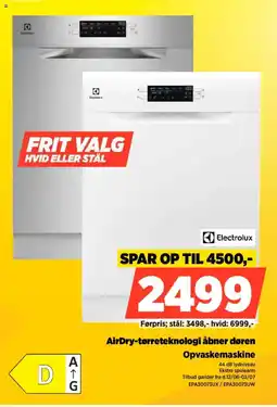 Power Electrolux Opvaskemaskine EPA30073UX/EPA30073UW tilbud