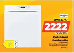 Power Whirlpool Opvaskemaskine WRUC3C32 tilbud