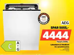 Power AEG Int. opvaskemaskine FSE74708P tilbud