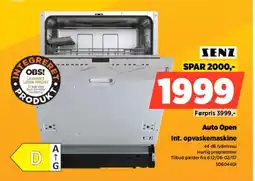 Power SENZ Int. opvaskemaskine SD6044D1 tilbud