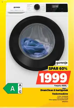Power Gorenje Vaskemaskine WPE84AS tilbud