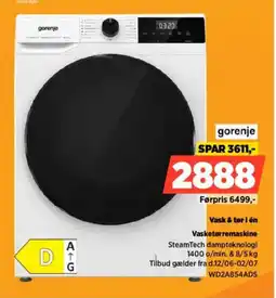 Power Gorenje Vasketørremaskine WD2A854ADS tilbud